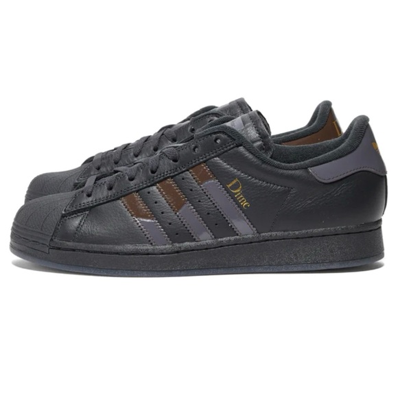 Adidas x Dime Superstar ADV Carbon Brown Skateboarding Sneakers - Picture 5 of 16